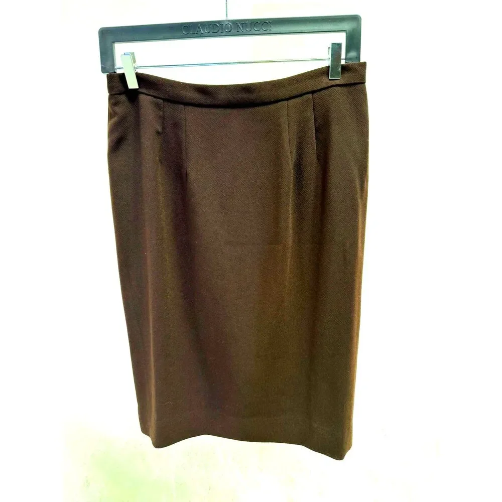 Lily & Taylor Vintage Made in USA brown embellished skirt suit set - Picture 9 of 12